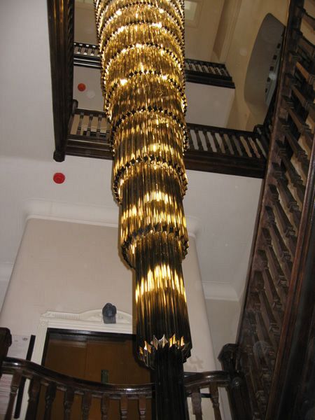 Bespoke Cascade chandelier smokey 3