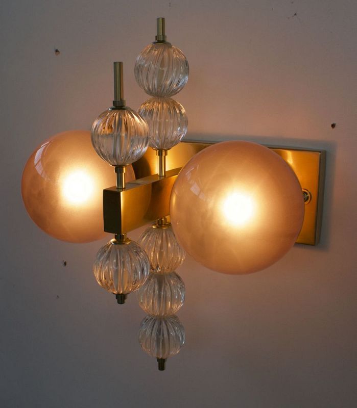 Two Globe Sconce 4