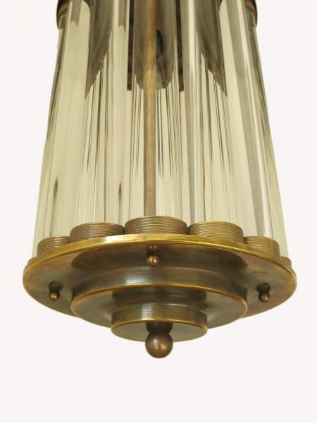Art Deco Crystal Bars Lantern 1