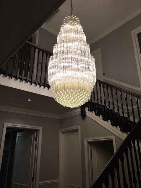 Bespoke crystal chandelier London November 2015 1