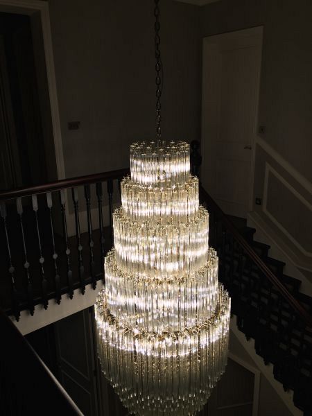 Bespoke crystal chandelier London November 2015 2